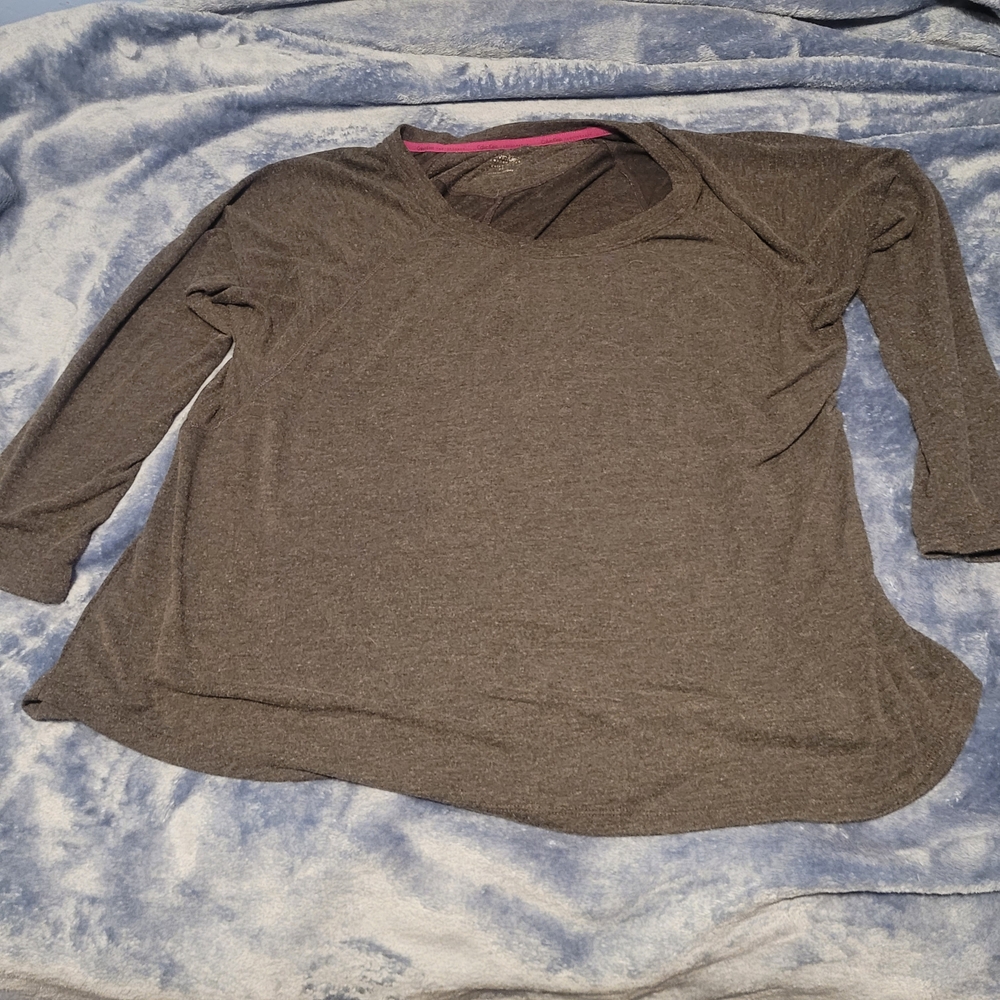 Calvin Klein Charcoal Long Sleeve Top